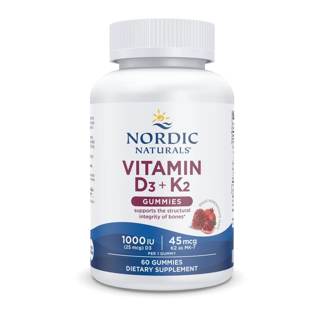 Nordic Vitamin D3+K2 60 Gummies
