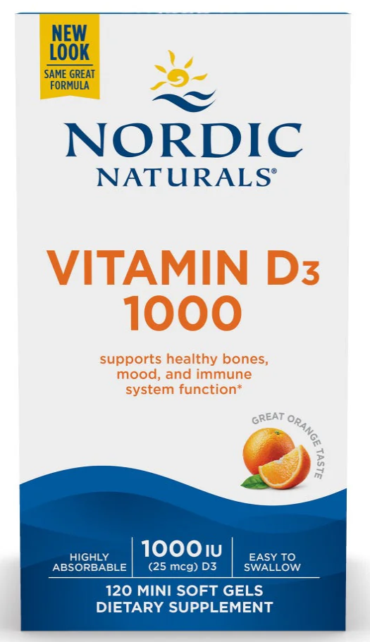 Nordic Naturals Vitamin D3 1000 – 120 softgels